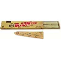 Los mejores  - RAW Classic Natural Unrefined Pre Rolled Cones - 20 Cones Per Pack - Lean Size by RAW